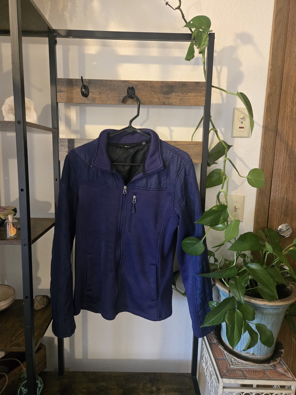 Swiss Tech Deep Blue Full-Zip Utility Jacket